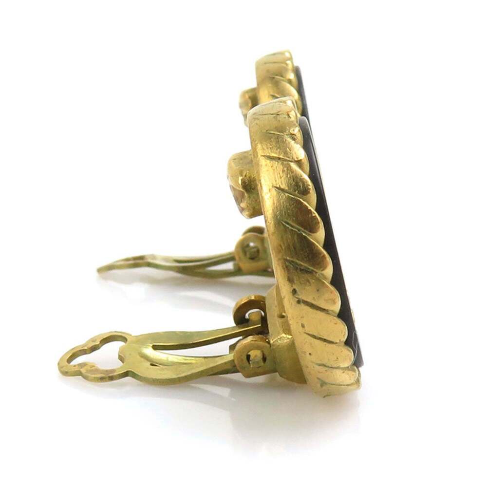 CHANEL Black Logo Earrings - Picture 2 of 13